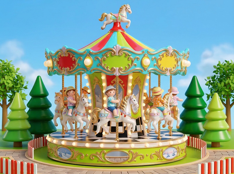 Сказочная карусель «Лошадки»